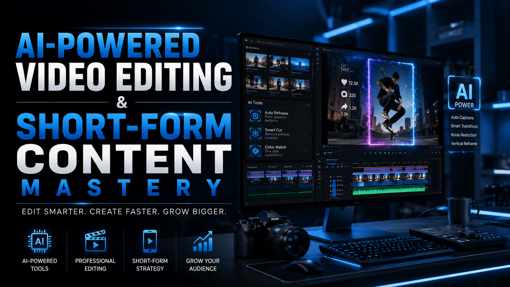 AI-Powered Video Editing & Short-Form Content Mastery
